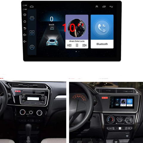 Android 10-palcový autorádio – 2 DIN, GPS, WiFi, odnímateľný displej