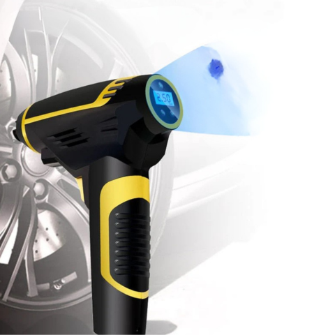 Kannettava Ilmakompressori 120W — Ihanteellinen Autoille, Mopoille Ja Polkupyörille