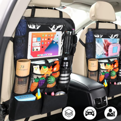Organizador De Asiento Trasero De Coche — Almacenamiento Amplio Y Práctico