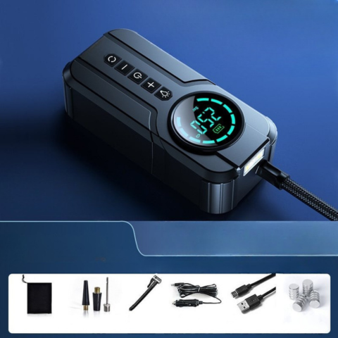 Compresseur D’Air Portable – Affichage LED Haute Précision