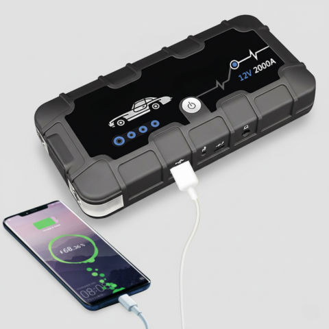 Rozrusznik Akumulatorowy 12V 2000A — Szybkie Ładowanie i Wielofunkcyjność