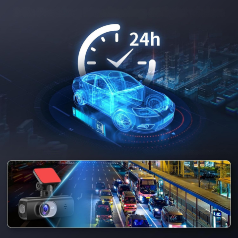 Dashcam Dubbel Objektiv – Total Övervakning och WiFi-anslutning