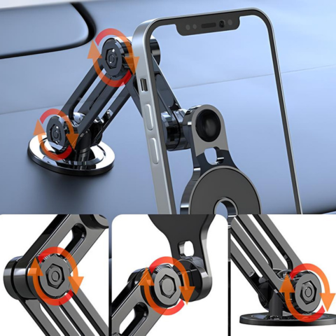 Support Téléphone Voiture — Ajustable Et Stabilité Renforcée