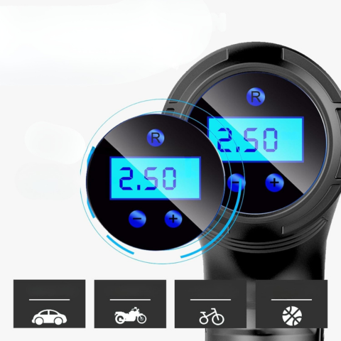 Portable Air Compressor — Intelligent Inflator With LCD Screen