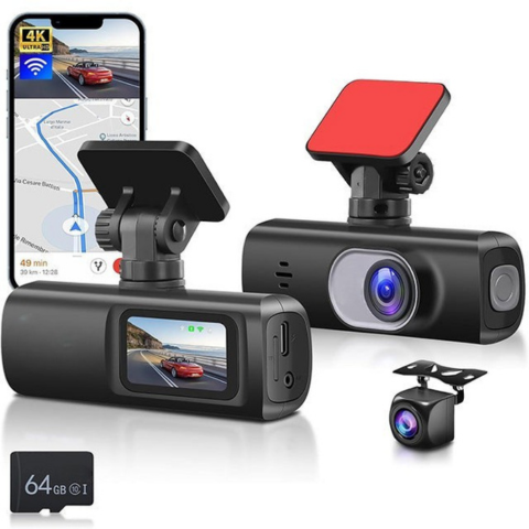 Dashcam Dvojitý Objektiv – Úplné Sledování A WiFi Připojení