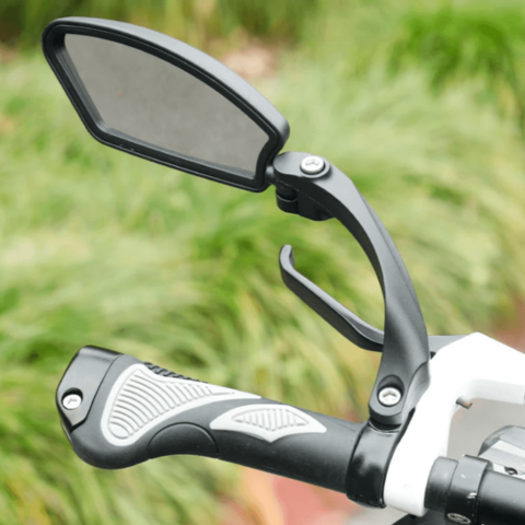 自転車用ハンドルミラー – 折りたたみ式で取り付けが簡単