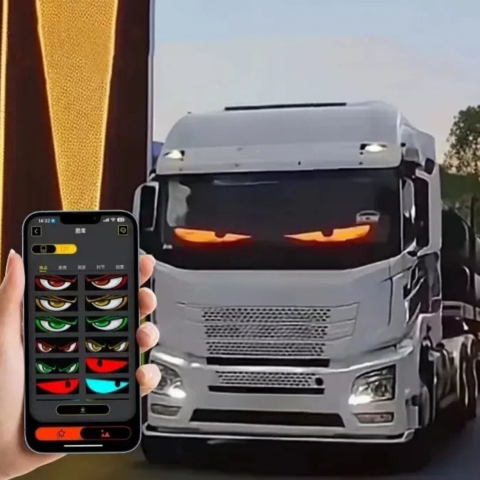 LED Skærm Forrude — Animeret Visning Og Fjernkontrol