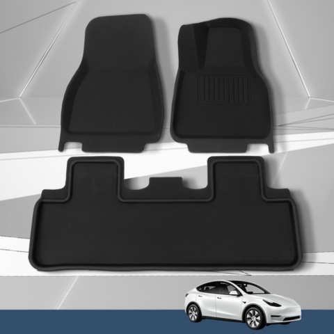 Op maat gemaakte vloermatten voor Tesla Model Y — Volledige bescherming & Elegante uitstraling