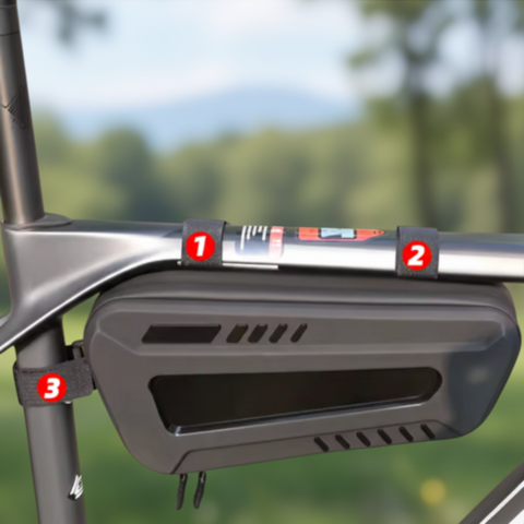 Sacoche De Guidon Rigide Étanche — Rangement Pratique Pour Vélo