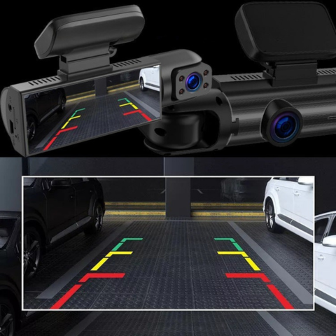 Kamera pokładowa samochód — podwójna kamera przednia dla optymalnego bezpieczeństwa