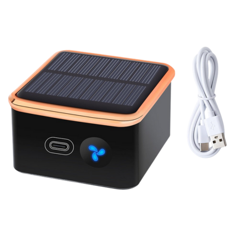 Purificador de Aire Solar para Coche — Compacto y Recargable por USB