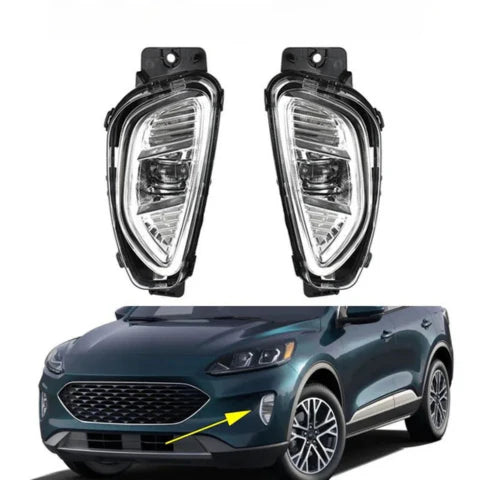 Przednie reflektory przeciwmgielne LED — kompatybilne z Ford Escape 2020-2021