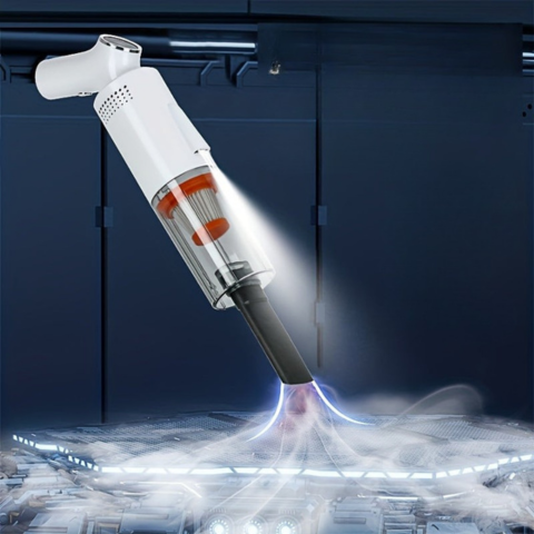 مكنسة سيارات لاسلكية — عرض رقمي وتتبع في الوقت الحقيقي