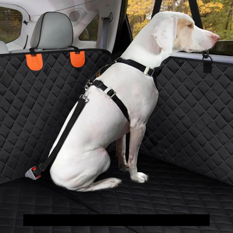 犬用車のシートカバー – 防水&滑り止め、安全ハーネス付き