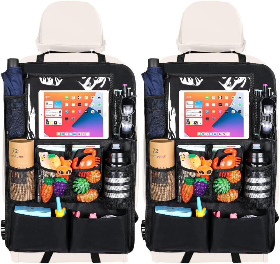 Organizador De Asiento Trasero De Coche — Almacenamiento Amplio Y Práctico