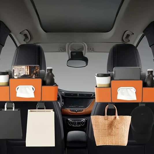 Organizador De Asiento Trasero De Coche — Almacenamiento Práctico Y Ordenado