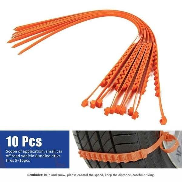 TPU Snow Chains: Maximum Safety and Grip (1 kit = 10 Pieces) 