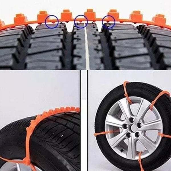 TPU Snow Chains: Maximum Safety and Grip (1 kit = 10 Pieces) 