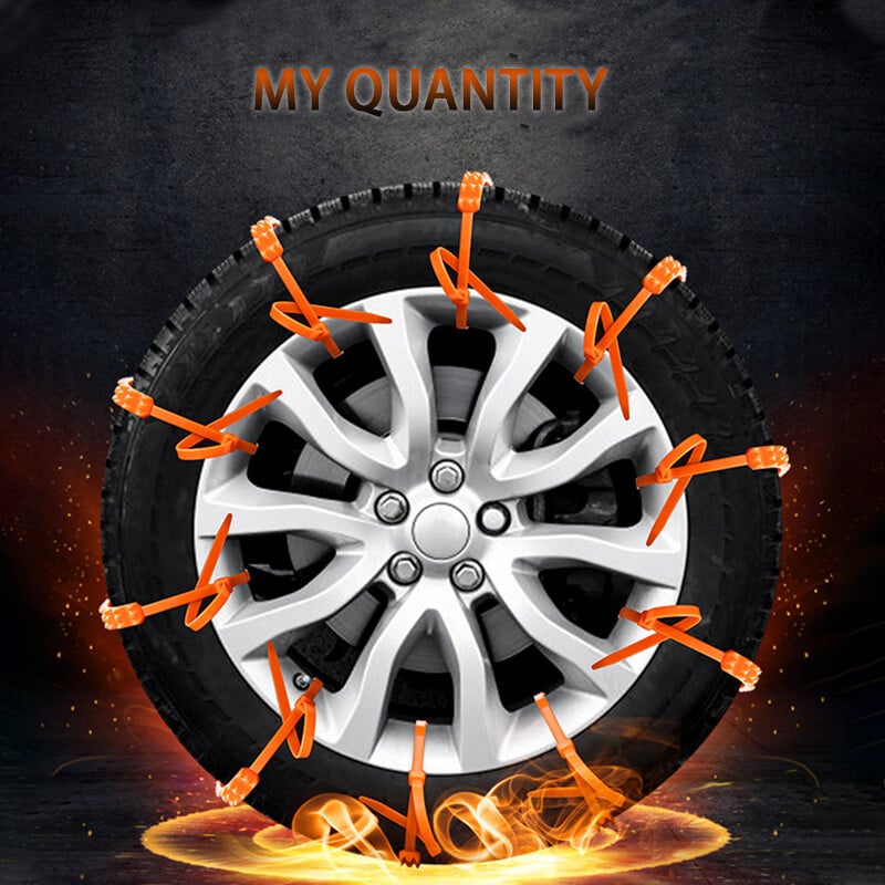 TPU Snow Chains: Maximum Safety and Grip (1 kit = 10 Pieces) 