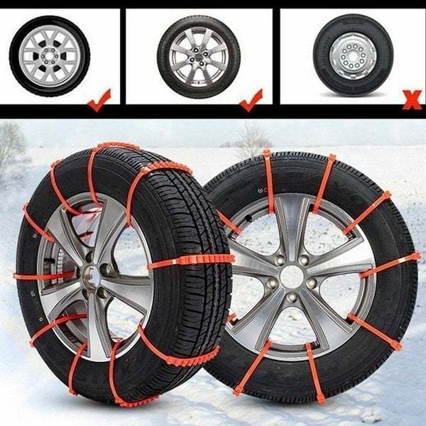 TPU Snow Chains: Maximum Safety and Grip (1 kit = 10 Pieces) 