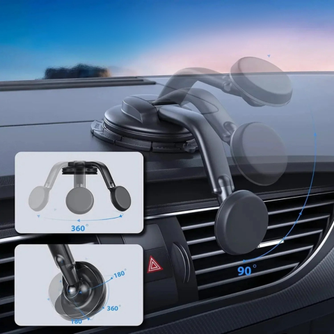Suport Telefon Magnetic Universal – Fixare Pe Tabla De Bord 