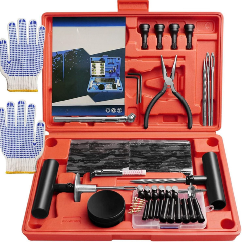 Kit de reparare a anvelopelor pentru mașină — Unelte practice 100 de piese 