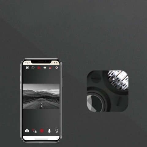 Lampa frontală inteligentă – cameră integrată și control mobil 