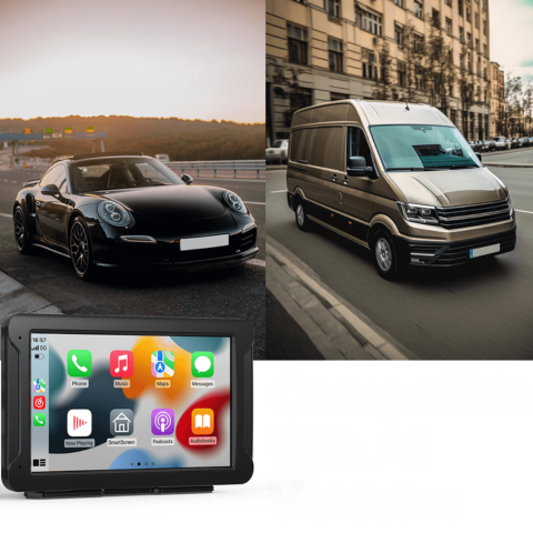 Sistema Multimediale Multifunzionale Per Auto — GPS, Musica & Telecamera Di Retromarcia 