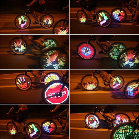 מנורת LED מותאמת אישית – עבור גלגלי אופניים 