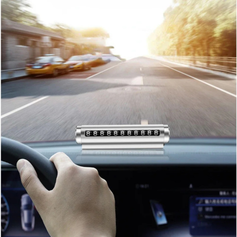 一時駐車プレート — 見える電話番号 