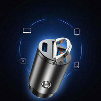 מתאם מטען רכב USB – שקע מצית קומפקטי 
