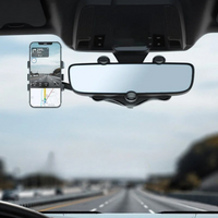 電話サポートミラー - 調整可能な角度と安定した取り付け 