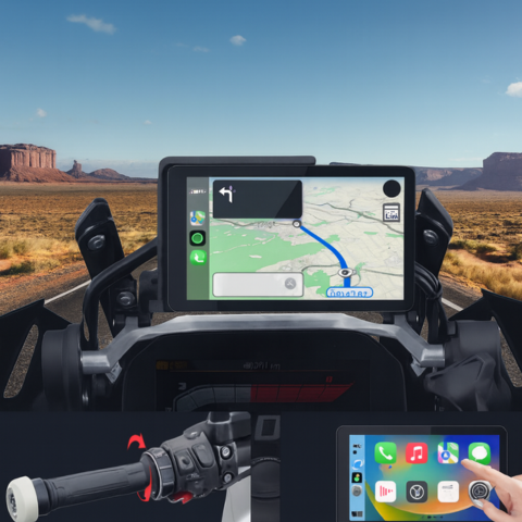Sistema di Navigazione Moto — Controllo Facile e Multifunzionale 