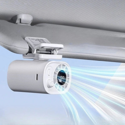 Wiederaufladbarer Ventilator mit LED-Display — Tragbare Frische und langlebiger Akku 