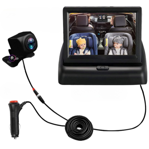 Telecamera di Sorveglianza per Bambini in Auto — Sicurezza e Tranquillità durante il Viaggio 