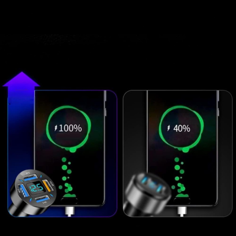 Universal och Multi-USB Tändar Laddare 