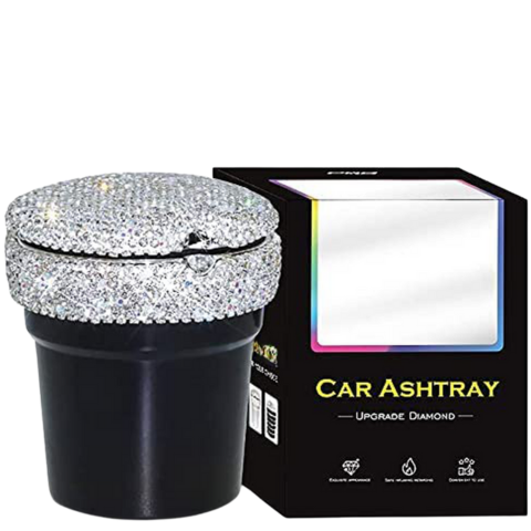 Brillant mini-bilaskebæger - elegant design og røgsikker lukning