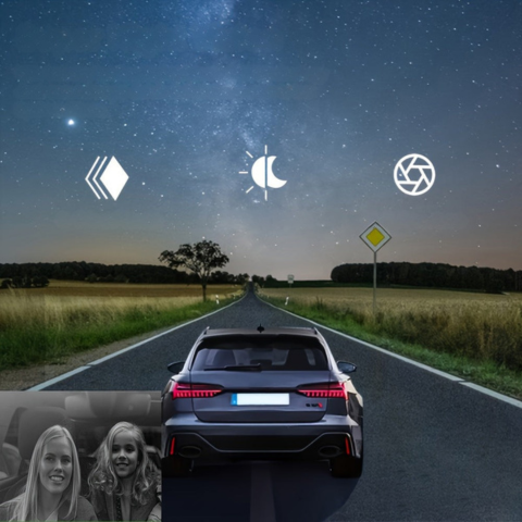 HD bilkamera - nattsyn og bevegelsesdeteksjon