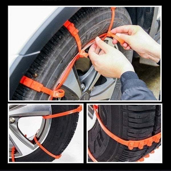 TPU Snow Chains: Maximum Safety and Grip (1 kit = 10 Pieces) 