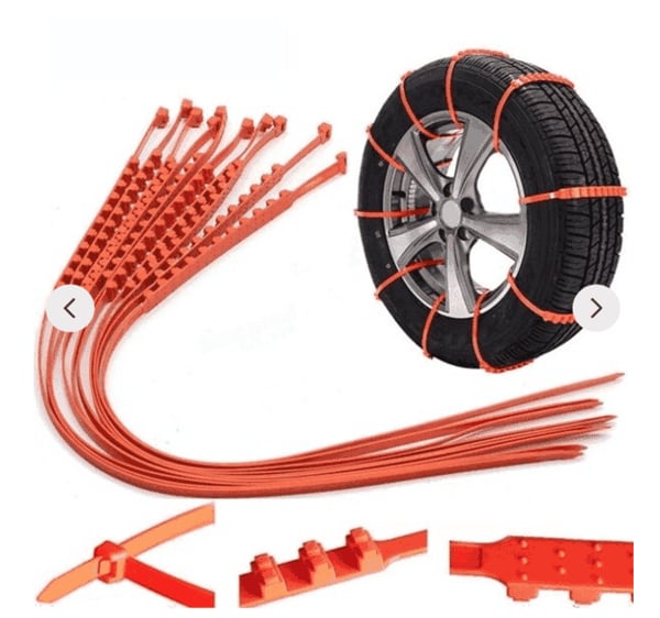 TPU Snow Chains: Maximum Safety and Grip (1 kit = 10 Pieces) 