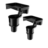 車の収納サポート – 統合されたトレイとカップホルダー 